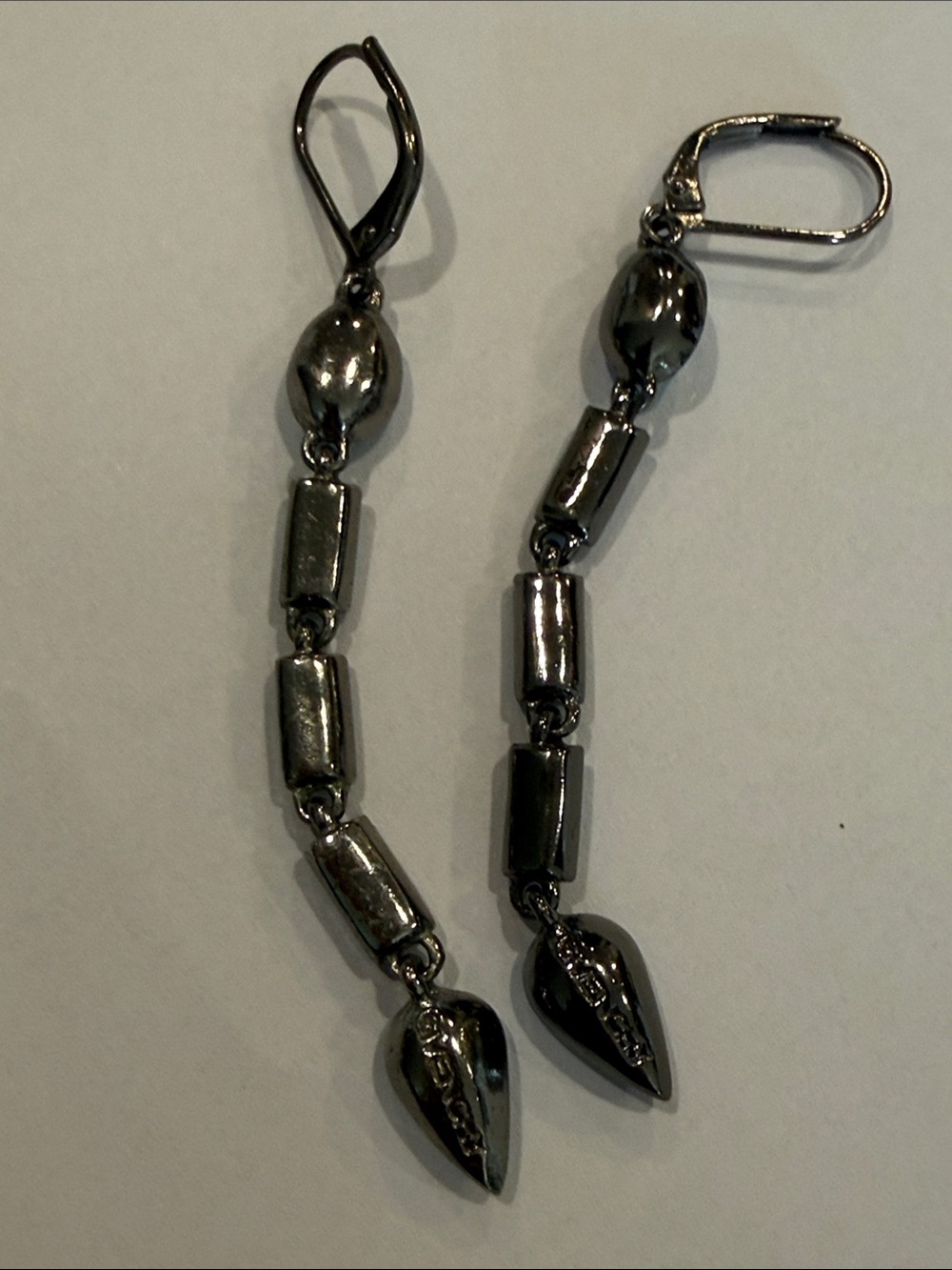 Givenchy Blue Crystal Drop Earrings - Picture 2 of 11